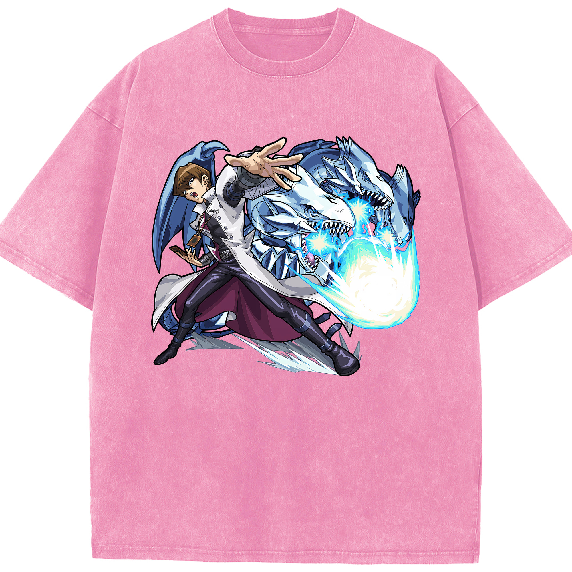 （画像用） 遊☆戯☆王 Yu-Gi-Oh! 綿100% ヴィンテージ風 半袖Tシャツ（フロントプリント）